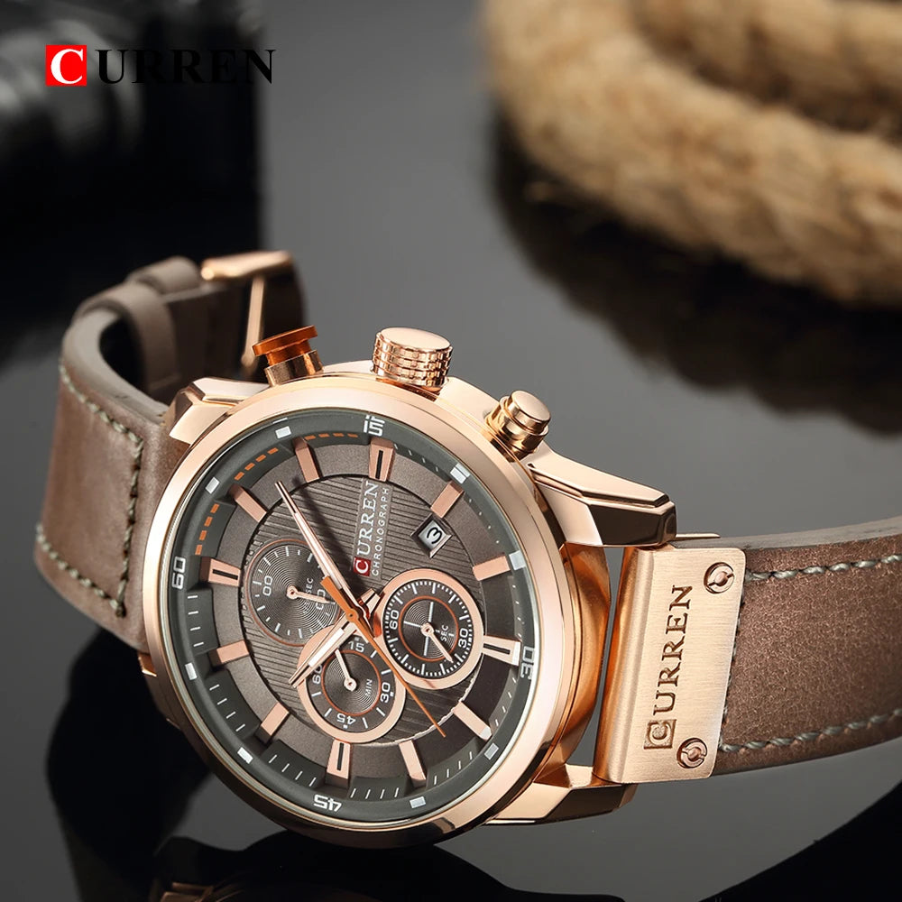 CURREN Fashion Date Quartz Men Watches