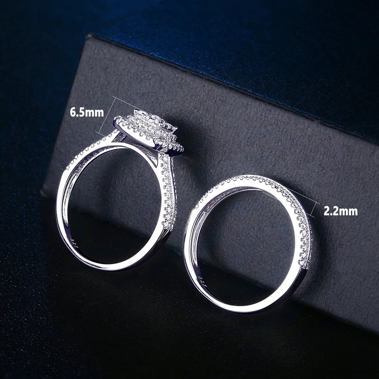 Rings for Women Solid 925 Sterling Silver