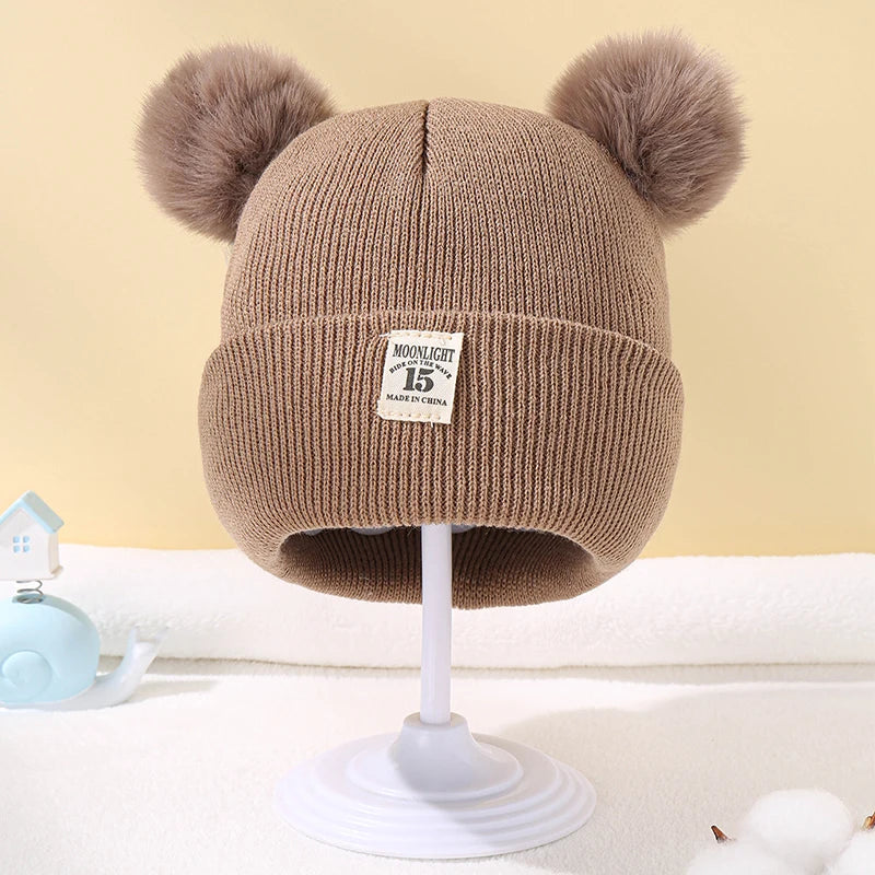 Autumn Winter Baby Warm Knitted Hats