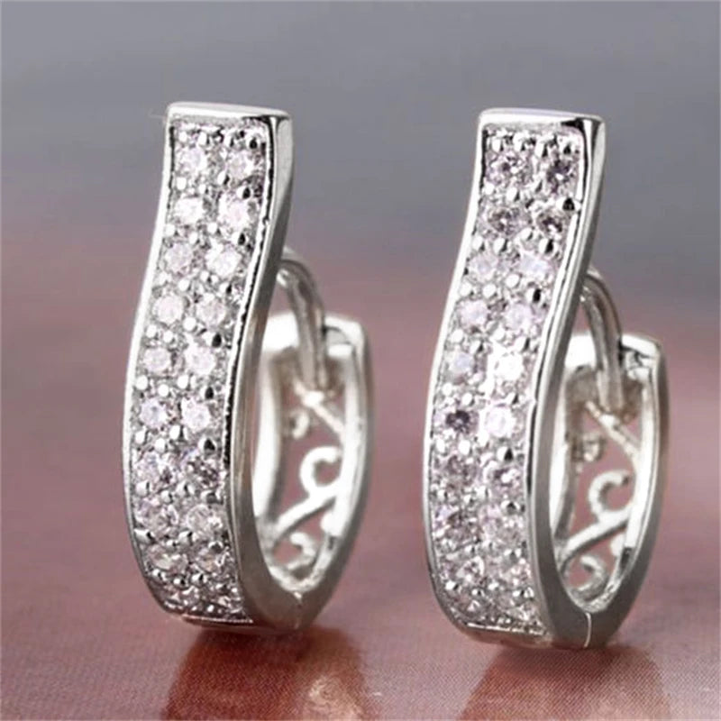 Earrings Women Hollow Out Irregular Gold Color  Luxury Trendy Jewelry