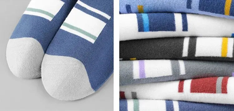 5 Pairs Socks MEN'S Mid-calf Spring