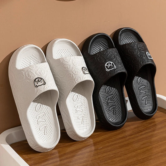Summer Fashion Men's Slippers Printting Little Bear Sandals