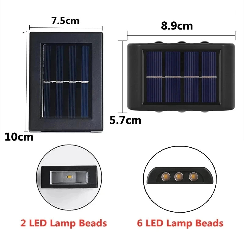 Outdoor Light Solar Lighting Sensor Lamp Streetlights Exterior Garden