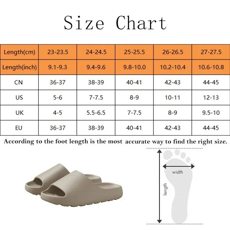 Sandals Summer Fashion Soft Bottom Beach Men Slippers Women's Sandals