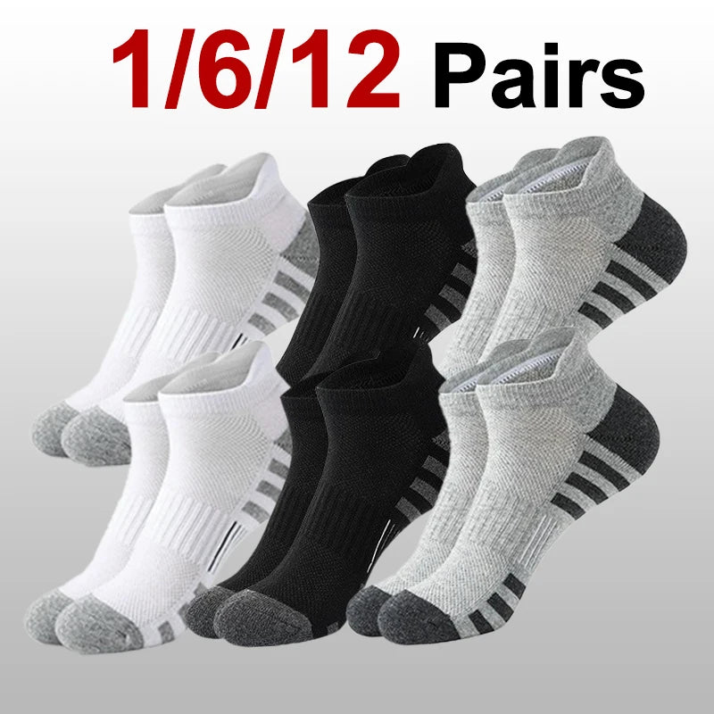 Men Basketball Sports Sock Fashionable Black White