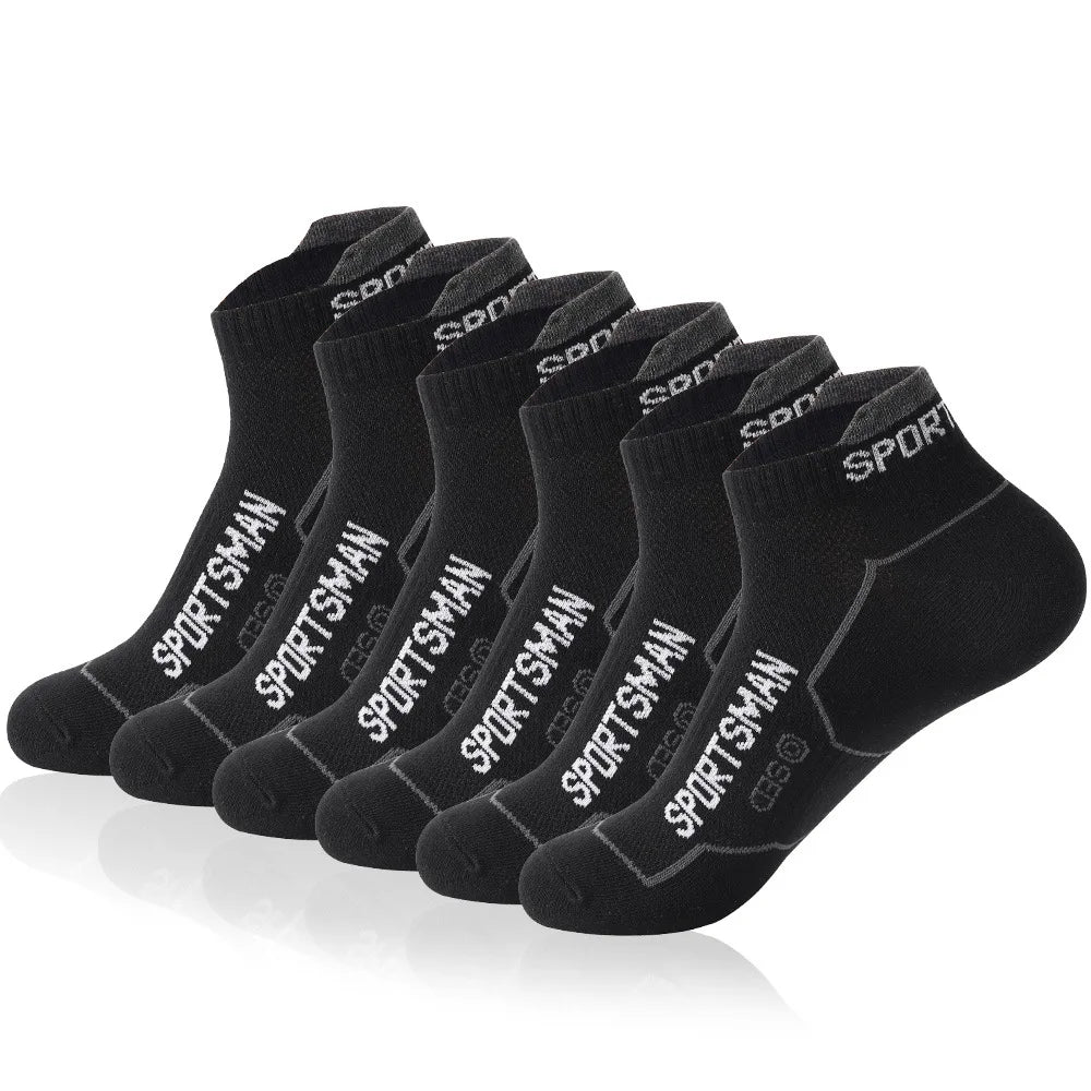6 Pairs Socks Men's Short Socks