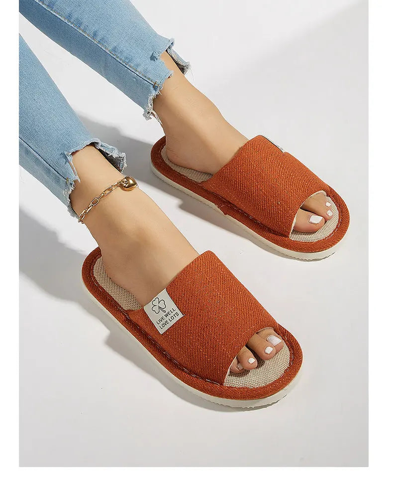 Home Linen Slippers For  Men's & Women's Shoes Summer