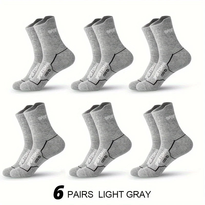 6 Pairs Socks Men's Short Socks