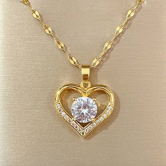 Necklace for women 2022 Golden Stainless Steel  Necklaces Jewelry for Girl