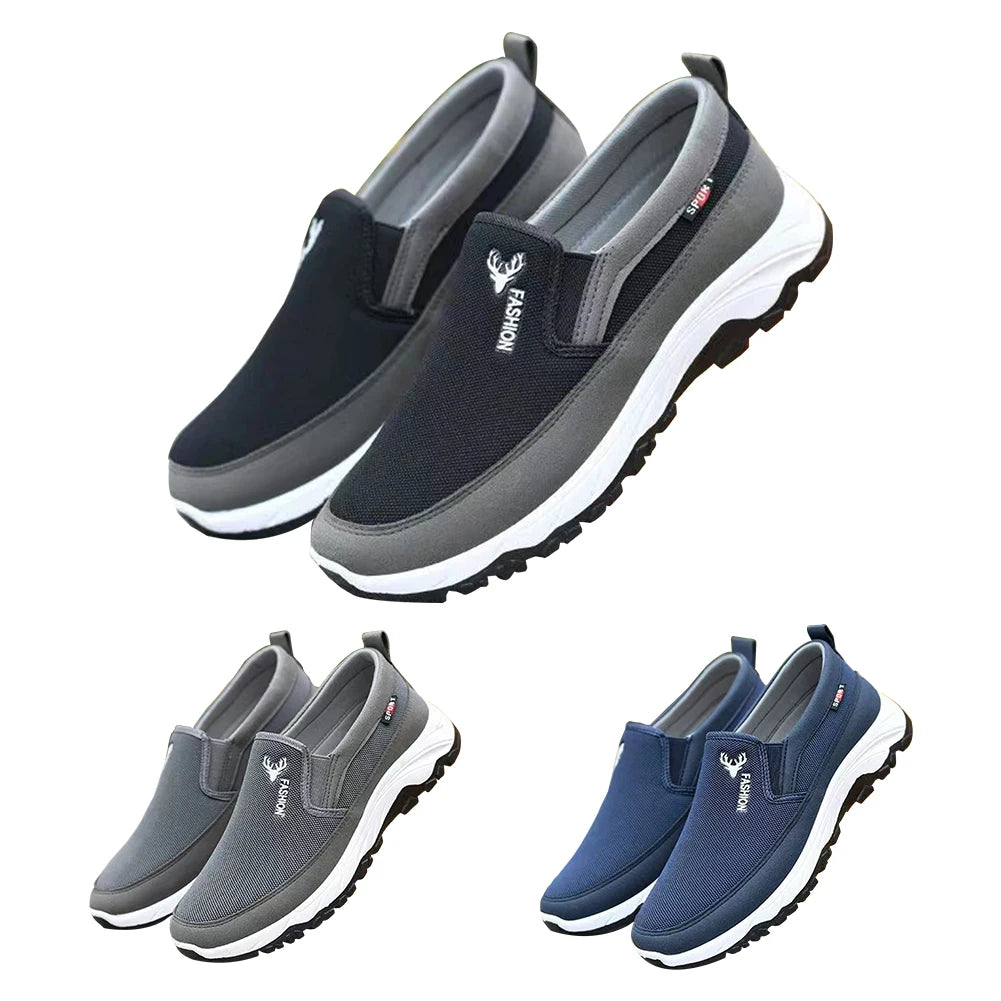 Men Penny Boat Shoes Sports Shoes Breathable Orthopedic Travel
