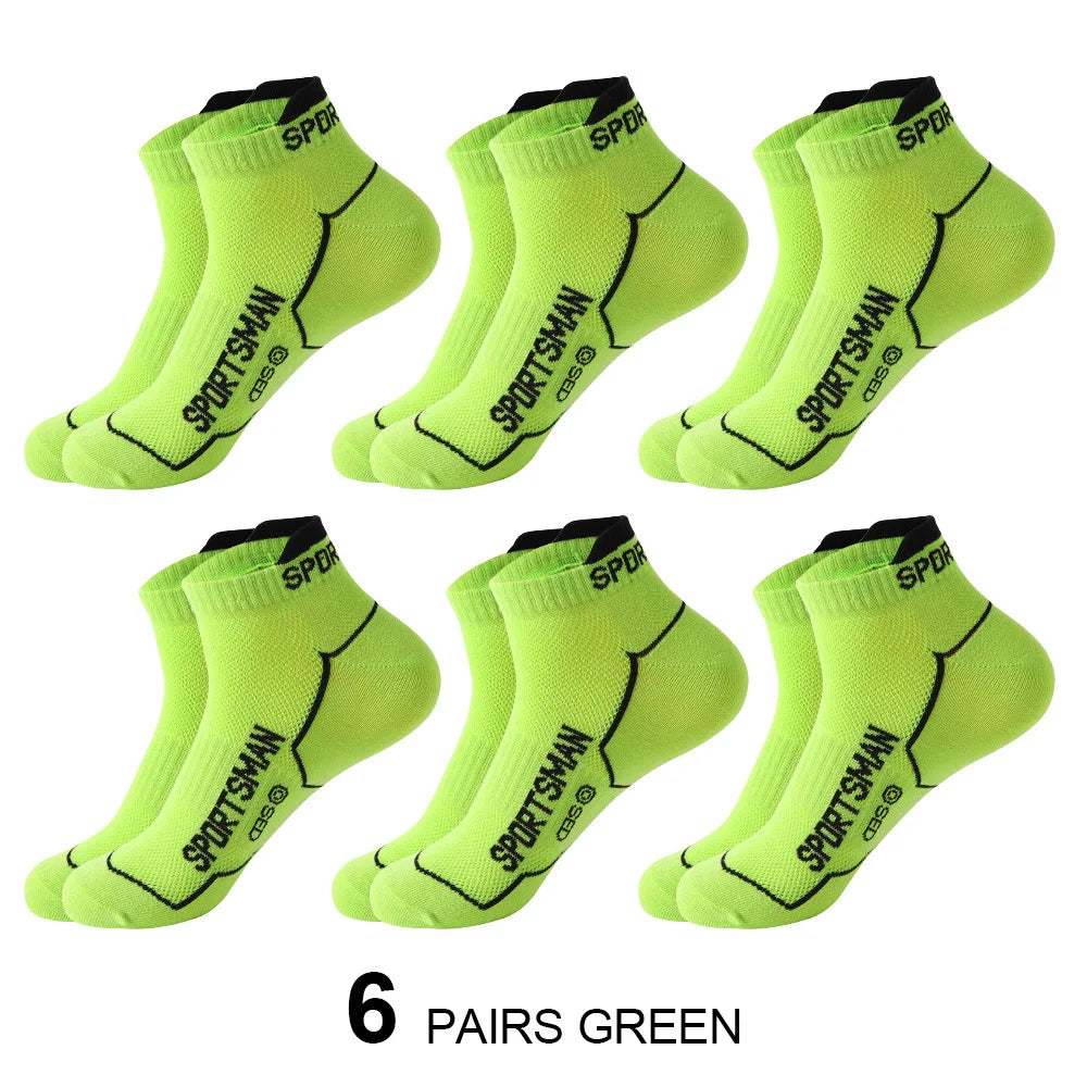 6 Pairs Socks Men's Short Socks
