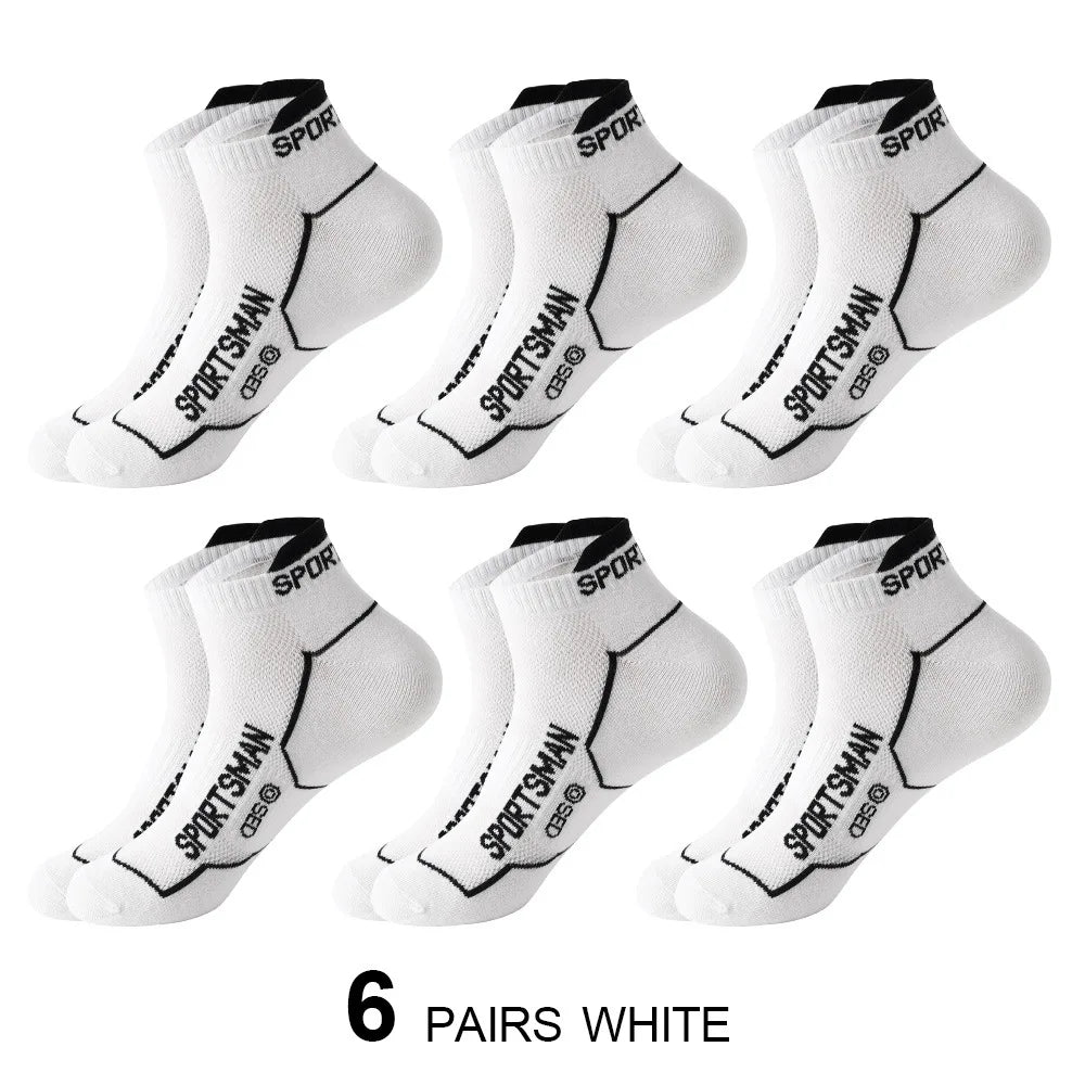 6 Pairs Socks Men's Short Socks