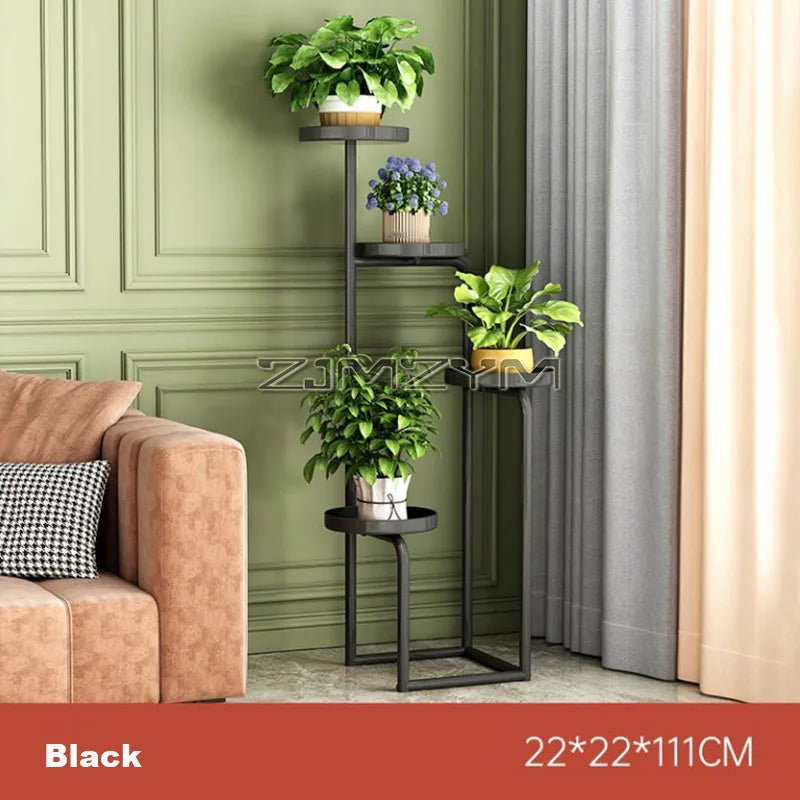 Stand Gold Display Rack for Flowers Living Room Flower Pot Stand