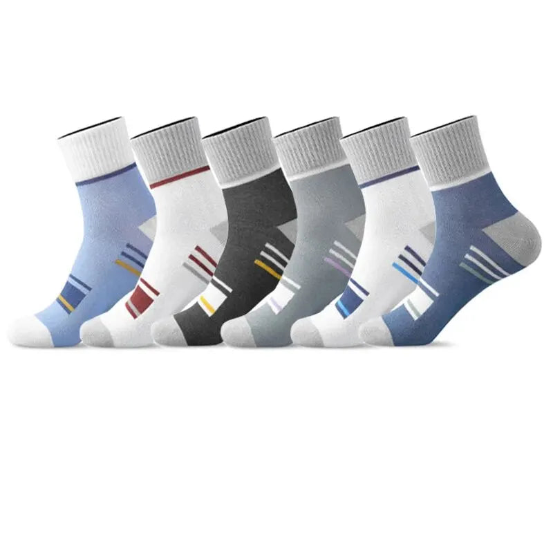5 Pairs Socks MEN'S Mid-calf Spring