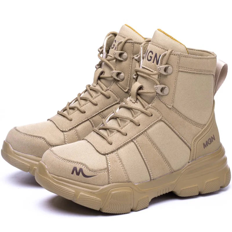Safety Shoes Men Steel Toe Shoes Puncture-Proof Sneakers Women Non