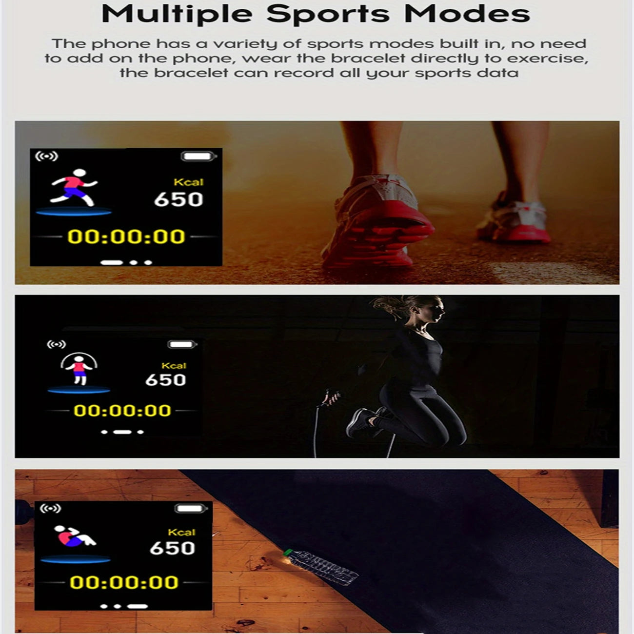 Smartwatch Men Women Wristwatches Smart Watch Message Fitness Monitor