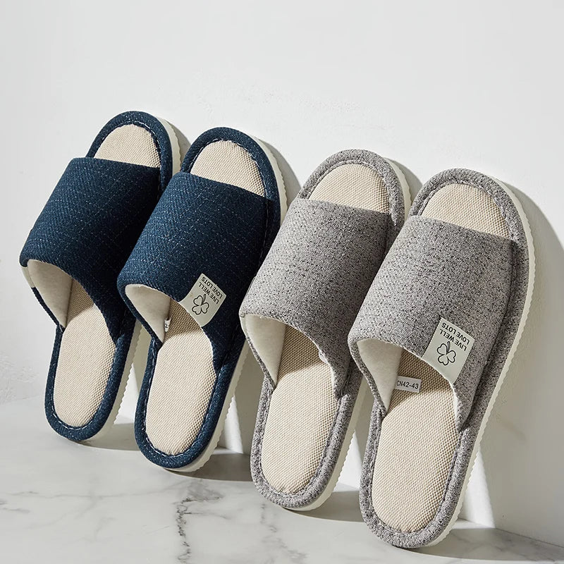 Home Linen Slippers For  Men's & Women's Shoes Summer