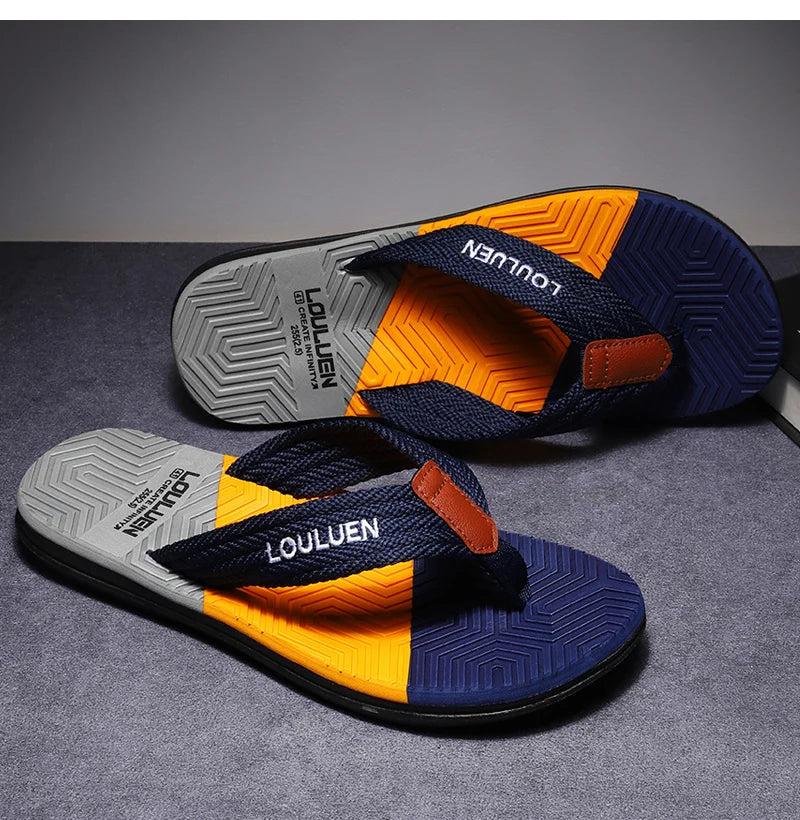 High Quality Hot Sale Men Flip Flops Summer Beach  Men Slippers Summer Outdoor