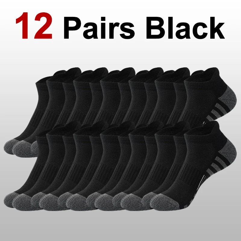 Men Basketball Sports Sock Fashionable Black White