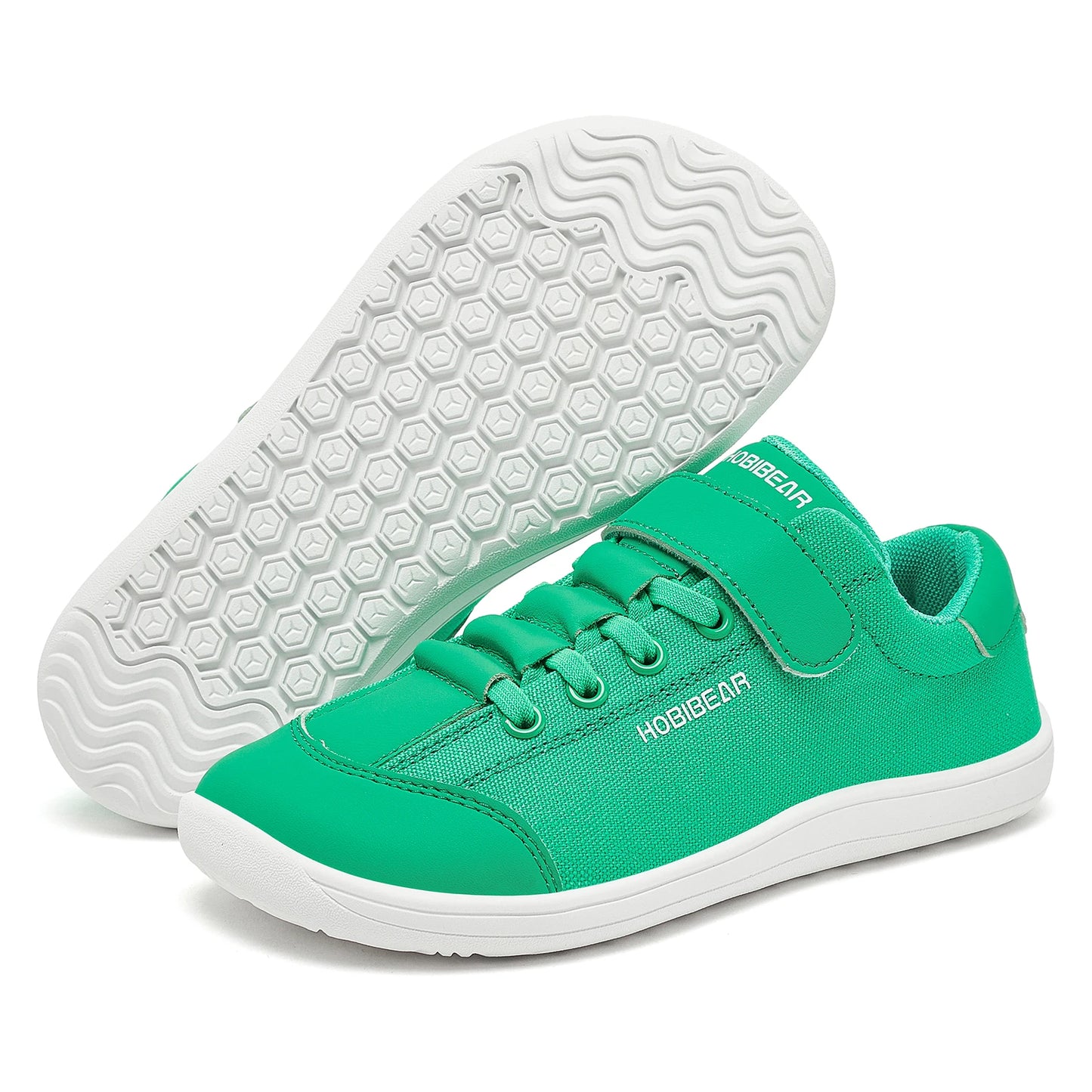 Shoes Kids Wide Toe Minimalist Sneakers Lightweight Hook Loop Artificial Leather Fabric Shoes