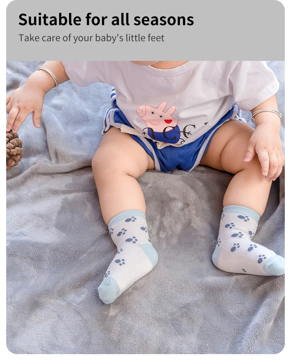 5 Pairs Cartoon Baby Socks