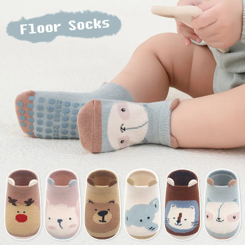 6 Pairs Kids Cotton Socks