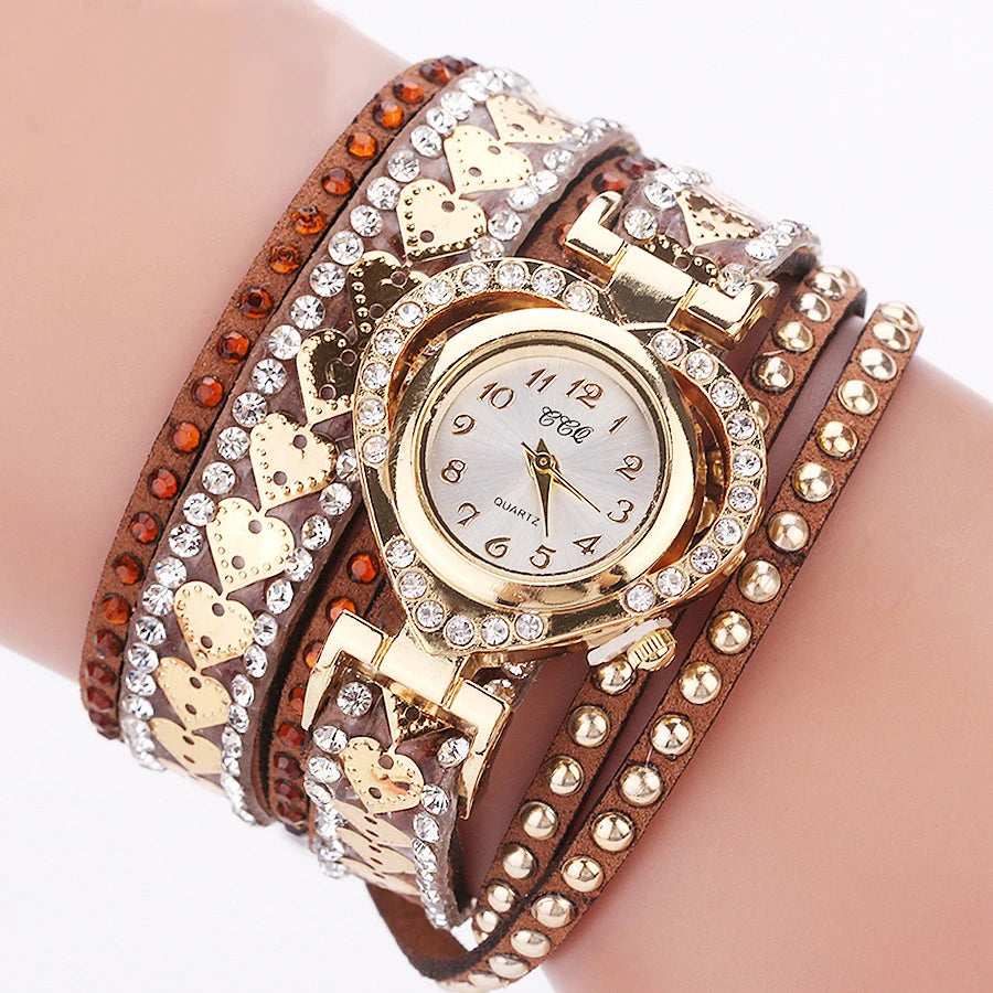 Watches Long Velvet Band Wristwatch