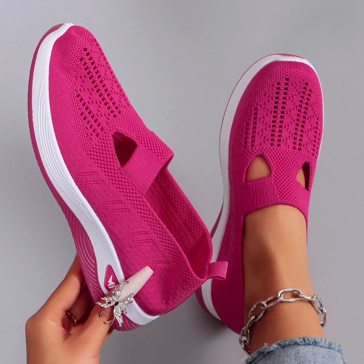 Spring new women's sports shoes, flat shoes