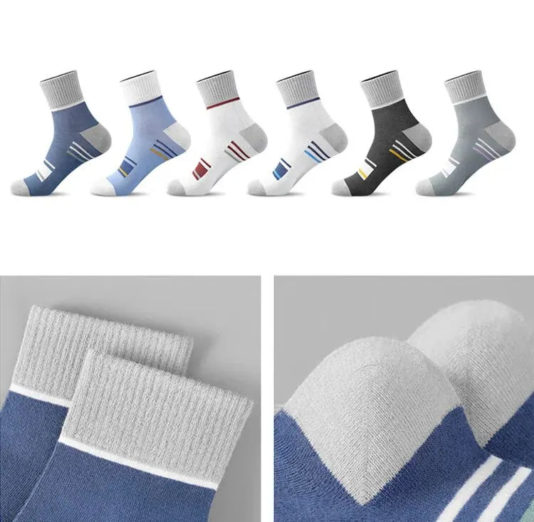 5 Pairs Socks MEN'S Mid-calf Spring