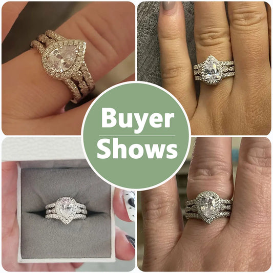 Silver Engagement Ring Enhancer Wedding Band for Women