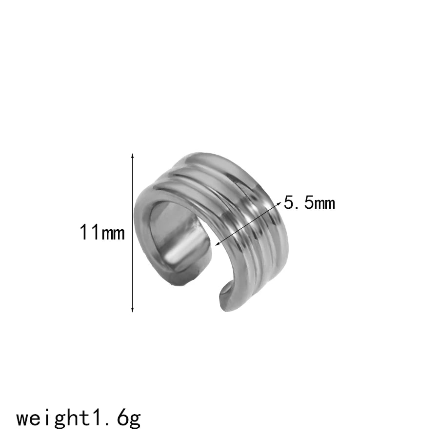 Ear Clip Waterproof Metal Unique Fashion Trendy Women Gift