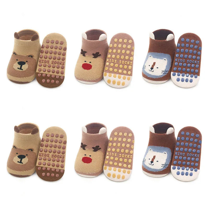 6 Pairs Kids Cotton Socks