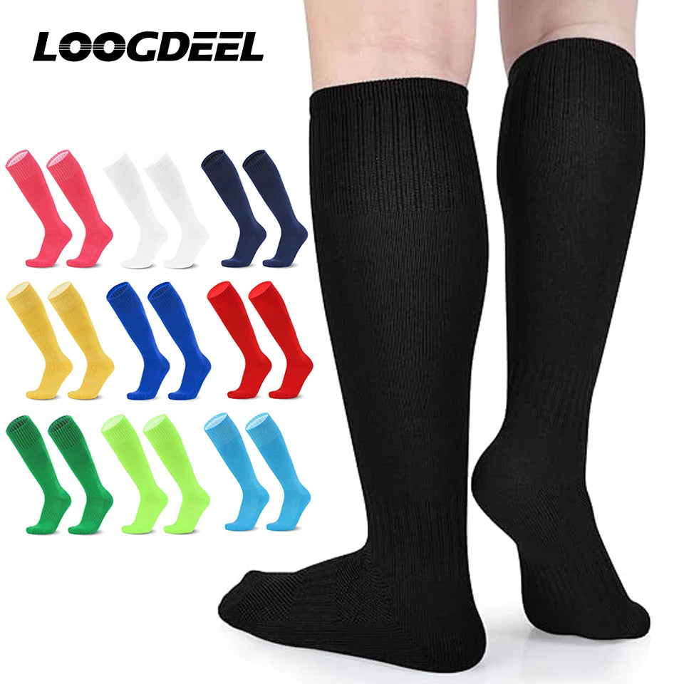 Football Sports Socks Long Knee Cotton Kids