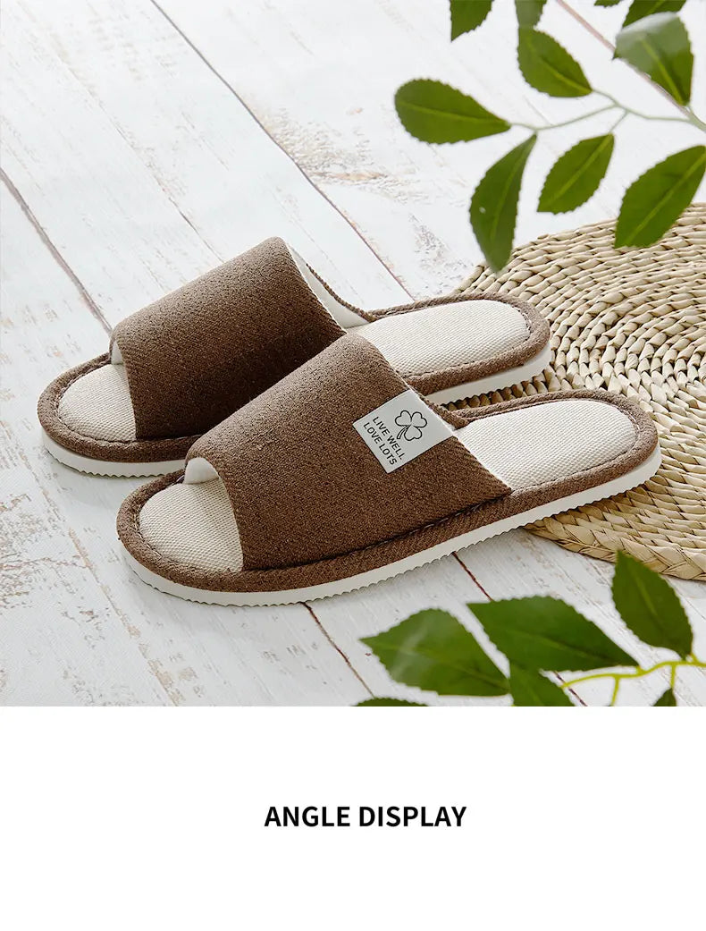 Home Linen Slippers For  Men's & Women's Shoes Summer