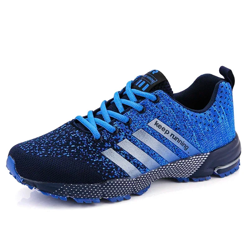 Men Sneakers Fashion Breathable Mesh Comfortable Black Sports Shoes