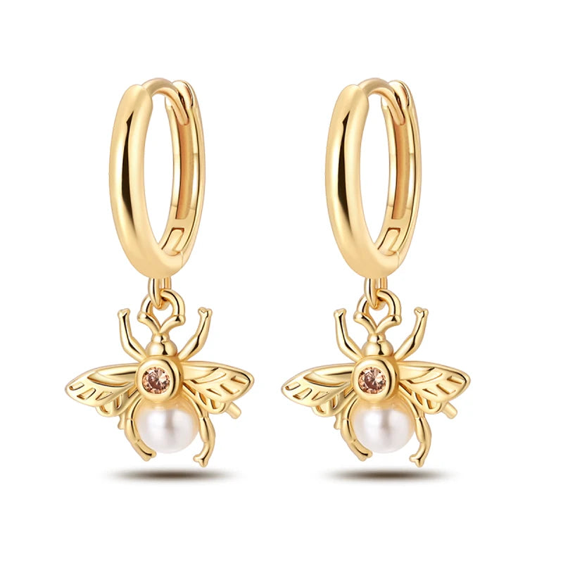 Classic Earrings 925 Silver Stars Moons Jewelry Gift