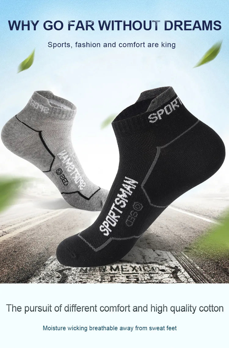 6 Pairs Socks Men's Short Socks