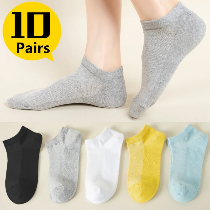 10 Pairs Women Low Tube Socks