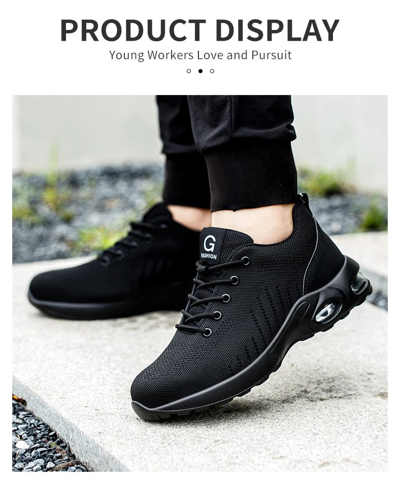 Sneakers Safety Shoes Men Indestructible Work shoes Tactical Boots