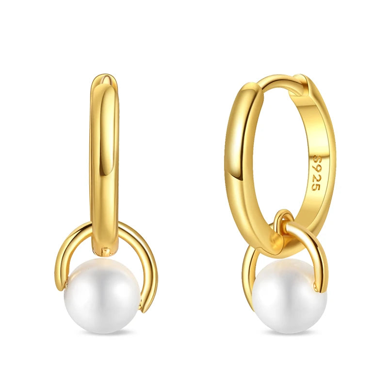 Classic Earrings 925 Silver Stars Moons Jewelry Gift