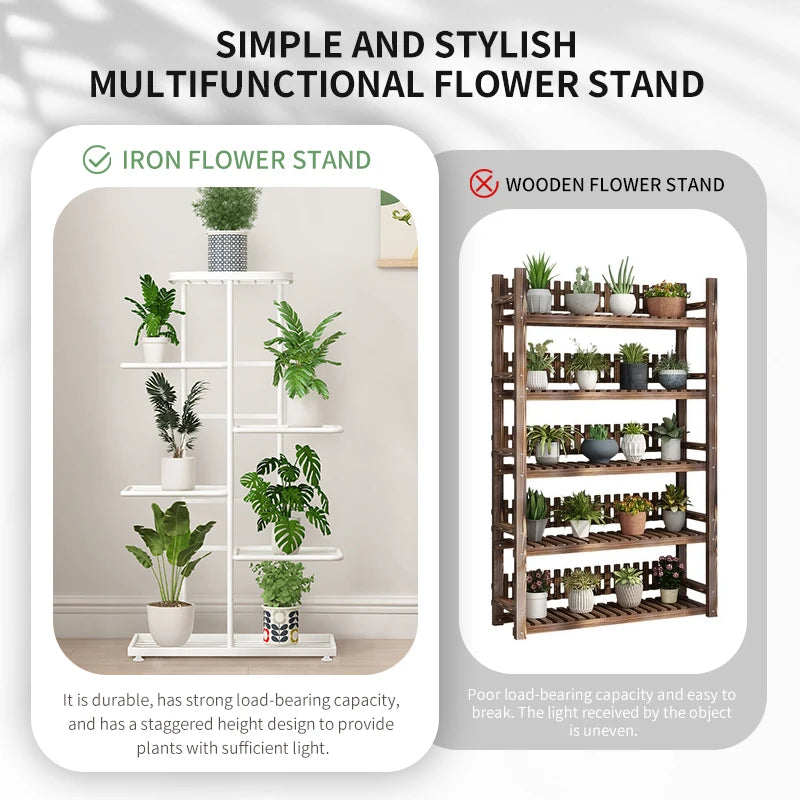 Stand For Flowers Flower Stand Flowerpot Organizer Iron 4/5/6Layers Plant
