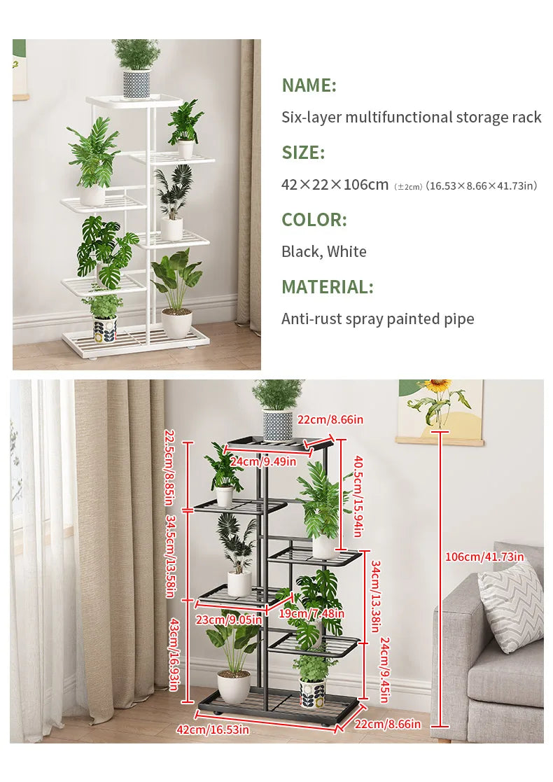 Stand For Flowers Flower Stand Flowerpot Organizer Iron 4/5/6Layers Plant