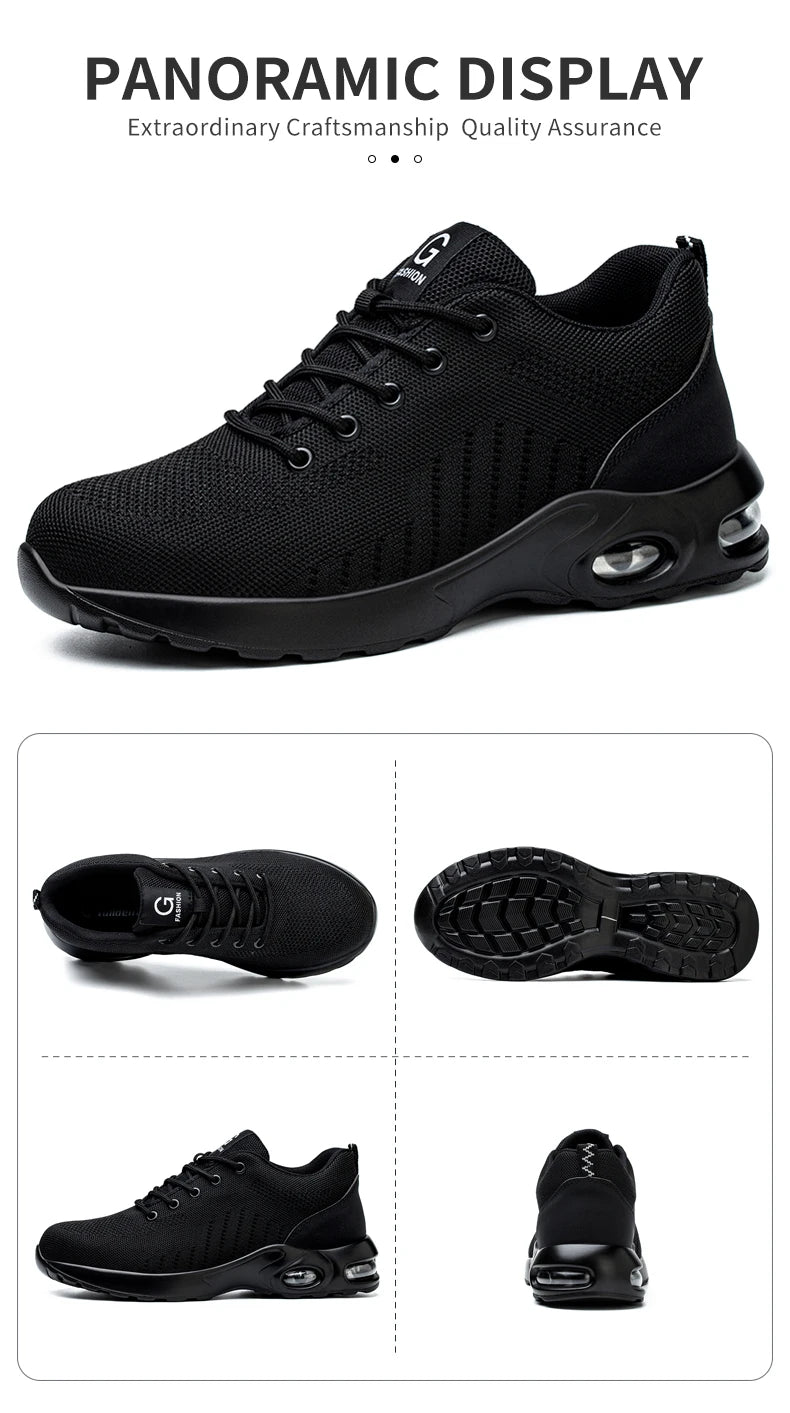Sneakers Safety Shoes Men Indestructible Work shoes Tactical Boots