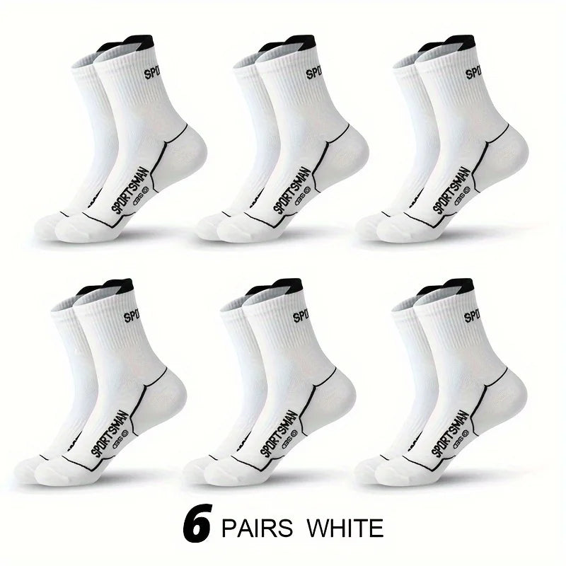 6 Pairs Socks Men's Short Socks