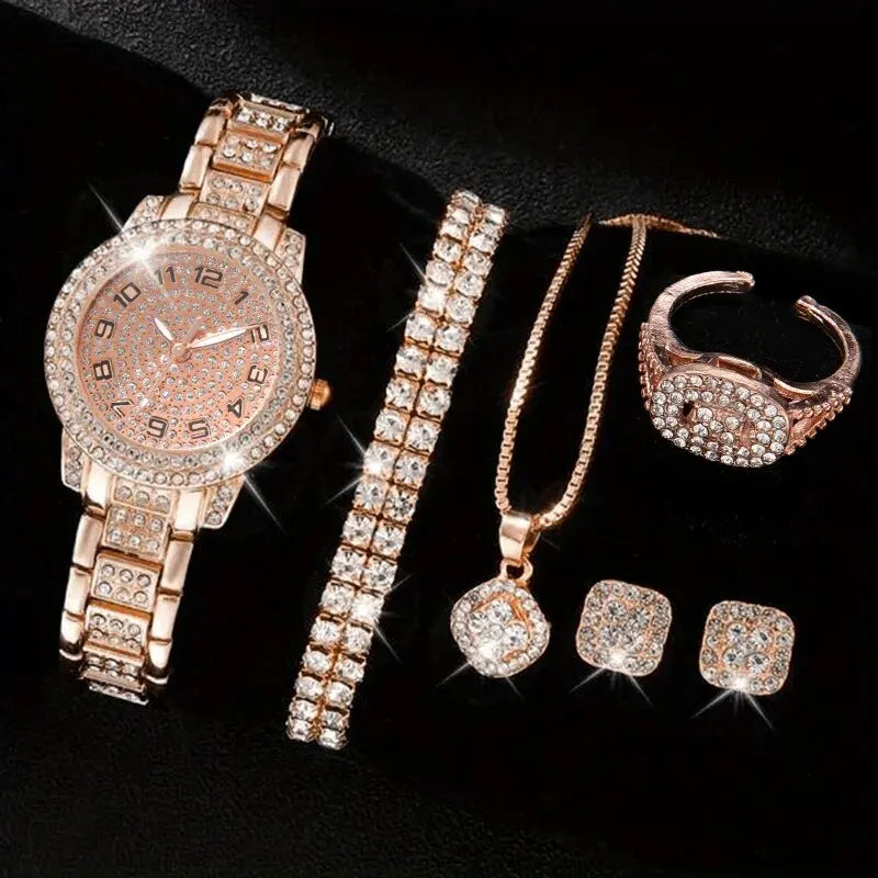 Watch Luxury Elegant Alloy  Watch Alloy Rhinestone Bracelet Montre