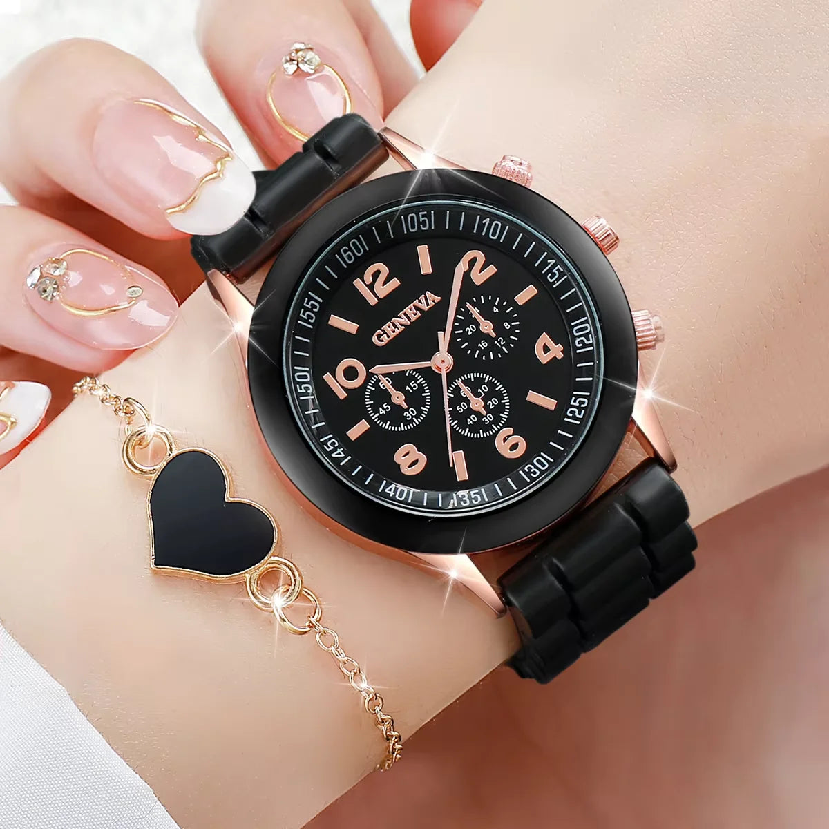 Watches Fashion Silicone Band Women Quartz Watches Jewelry