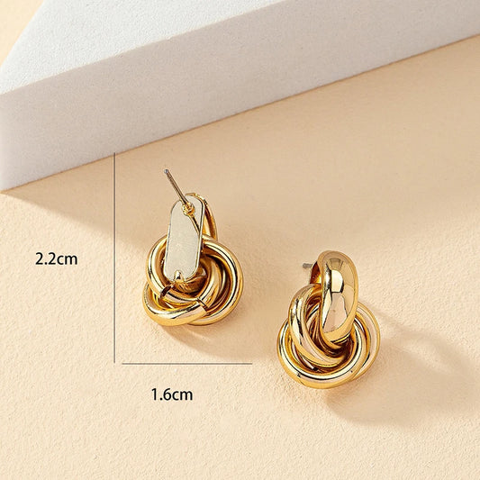 Earring For Women Shiny Plating Trendy Earring Stud Cute Daily Wear Jewelry