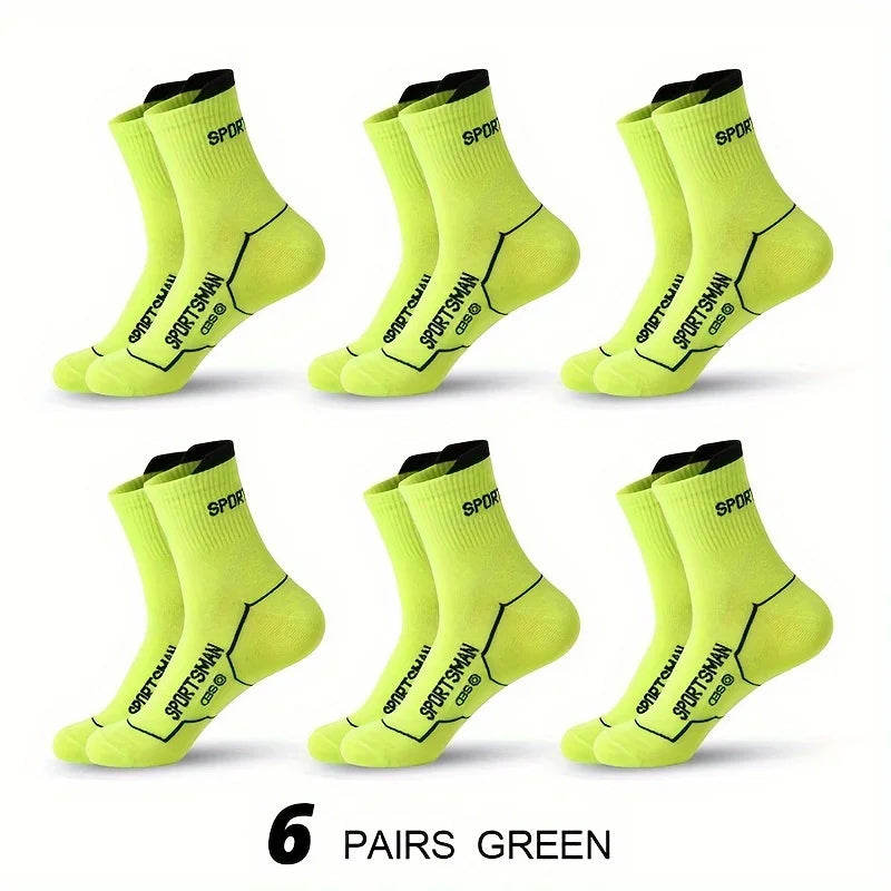 6 Pairs Socks Men's Short Socks