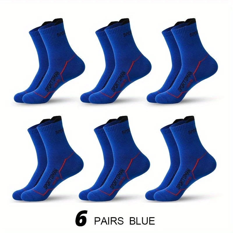 6 Pairs Socks Men's Short Socks