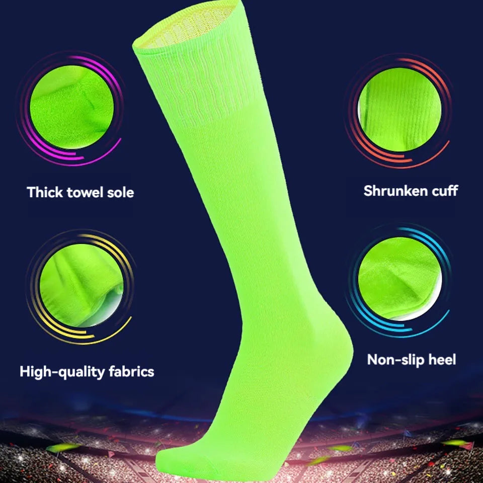 Football Sports Socks Long Knee Cotton Kids